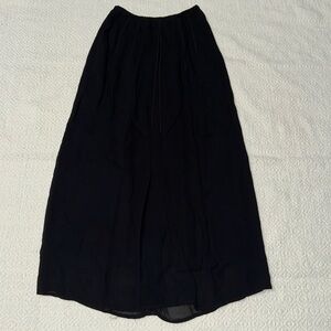 DKNY Elegant Black Maxi Skirt 100%Rayon